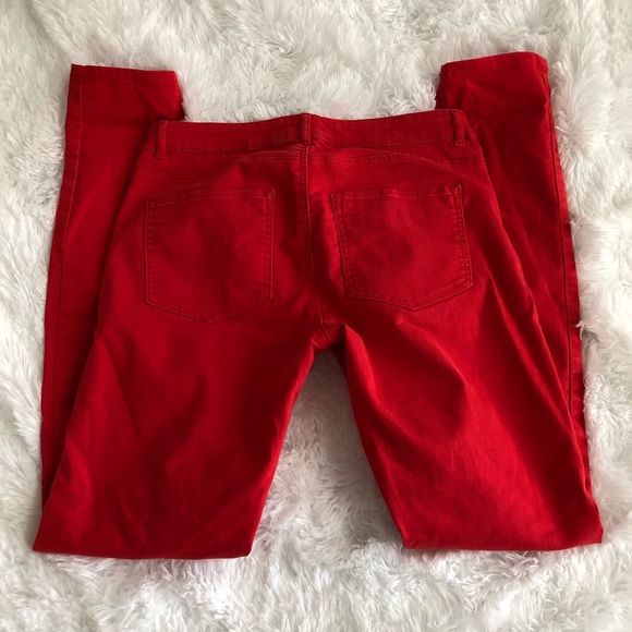Red HM jeans size 8 - Picture 5 of 5